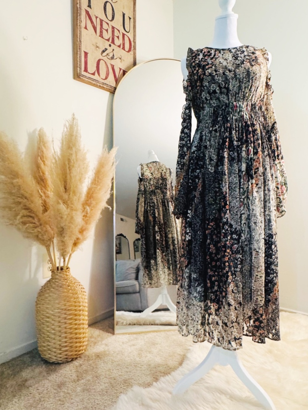 Zara Dress, Boho Style, Small